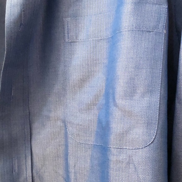 Kirkland Traditional Fit No Iron Blue Long Sleeve Shirt Mens sz 19-36/37 - Picture 3 of 9